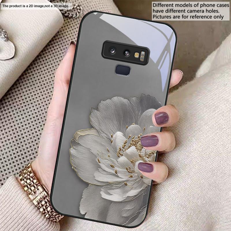 

Gradient colored flowers For Samsung A01 A02 03 Core 04 05 06 10 12 13 14 5G 15 16 M02 12 Note 8 9 10 20 glass Ultra phone case Galaxy A03 Core