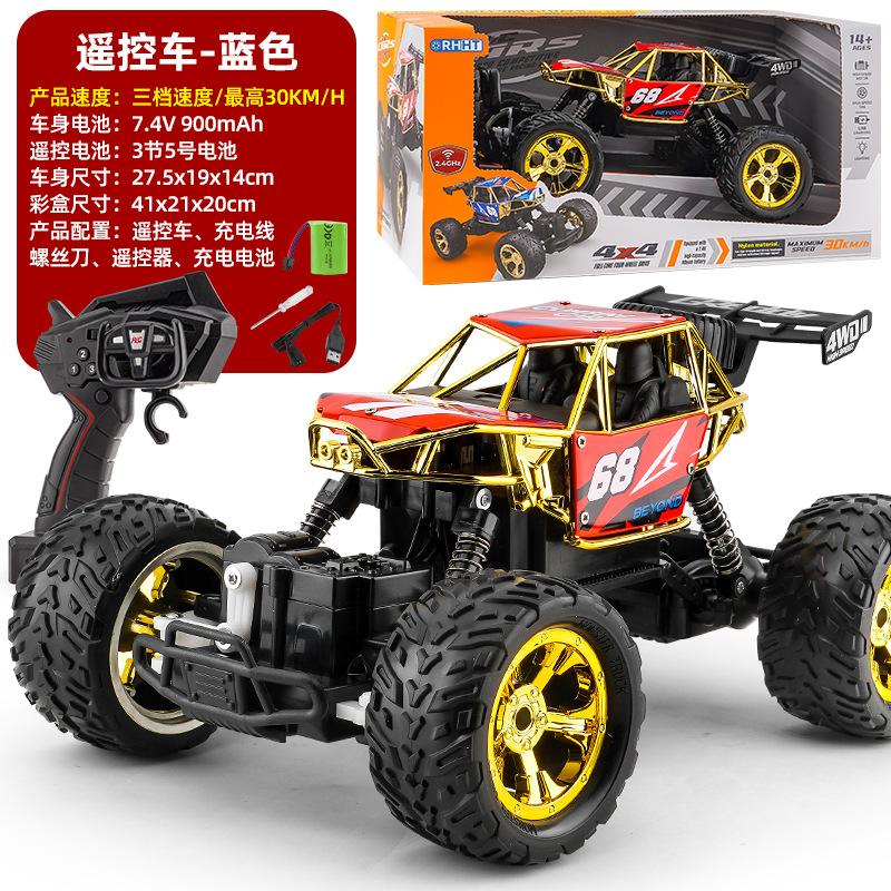 

RC радиоуправляемый скоростной автомобиль для скалолазания 1:12 полноприводных внедорожников Big Foot для мальчиков, модель для соревнований, автомобиль с дистанционным управлением -2BAT красный