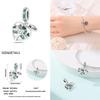 100% 925 Silver Heart Shaped Four Leaf Clover Ladybug Charms Fit Original 925 Women Bracelet DIY Jewelry Making Gift