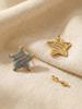Vintage Gold Earrings For Women Cute Geometric Gold Plated Stainless Steel Trendy Colorful Summer Starfish Stud Earrings