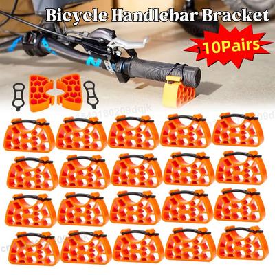 1-10pair Bike Handlebar Bracket Multifunctional MTB Maintenance Handlebar Stand Bicycle Handlebar Clip-On Stabilizer Accessory