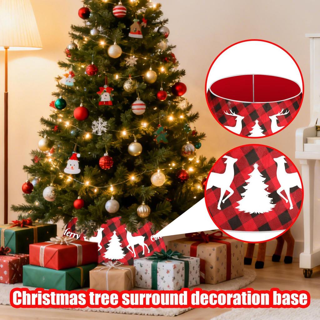 Christmas Tree Collar Holiday Decor Artificial Christmas Tree Collar For Home Apartment Living Room Study Family Gathering