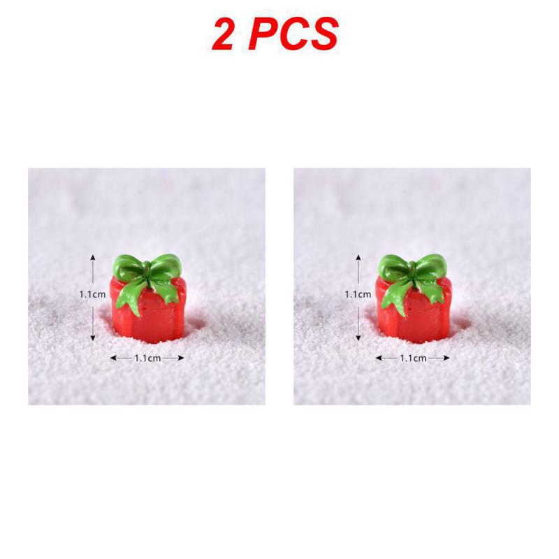 Christmas Figurines Dollhouse Ornament Home Decorations Fairy Garden Micro Landscape Deer Xmas Tree Santa Claus Snowman