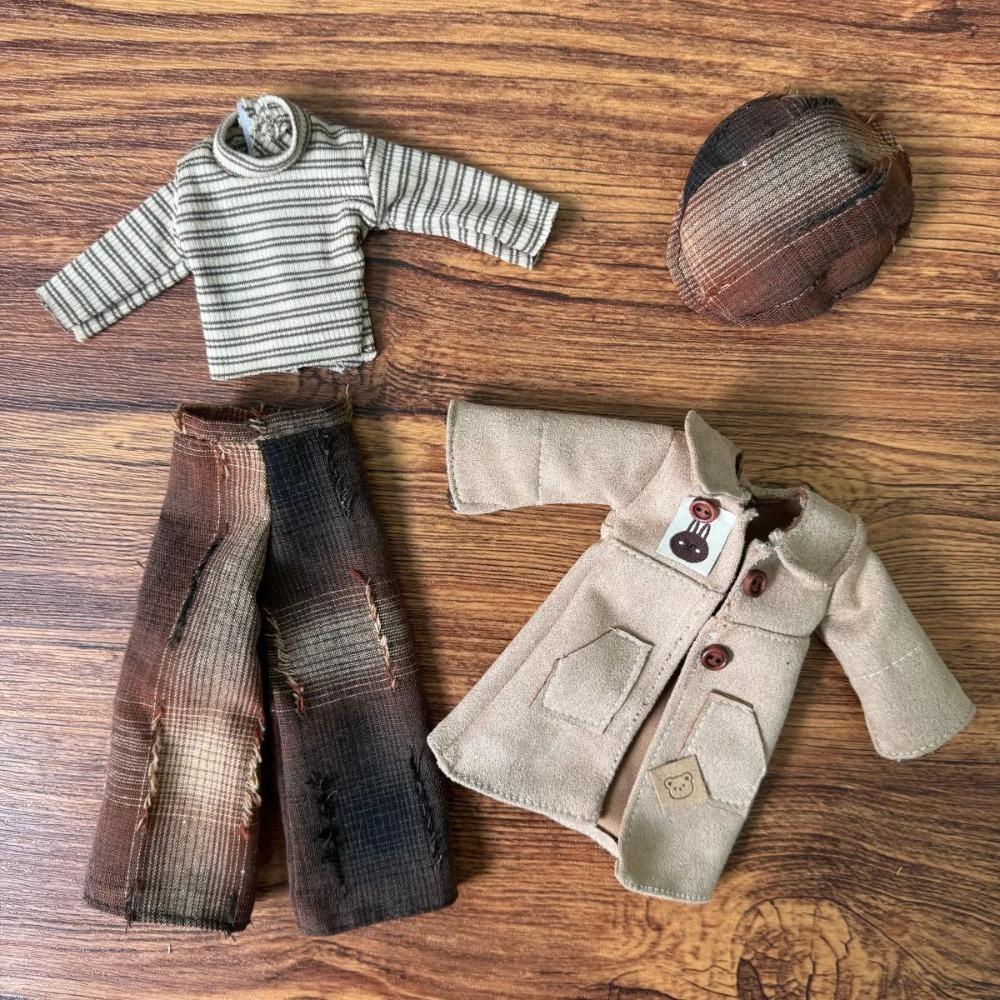 1/6 Doll Clothes Set 30cm Fashion Cute Outfits - Soft Hat+ Top+Skirt Stylish Clothing for 30cm Dolls Accessories (Only Clothes)