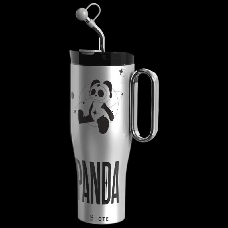OTE Starry Panda 1200ml Insulated Straw Tumbler