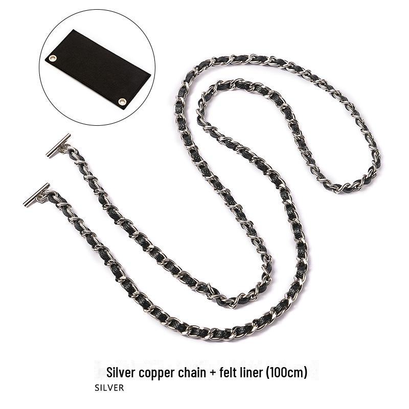 

Сумка-трансформер через плечо/кроссбоди Mahuangshi SP-28 с узором «икра» и цепочным ремешком и Т-образной застежкой