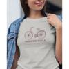 Modern style bike t sirt for bike lovers vintage style bike retro tee lover and everyday life wear Unisex