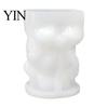 Reusable Silicone Molds Halloween Ghost Figurine Mold, Holding Skull Gnome Ornament Casting Crafting DIY Easy Release Candle Making Mold