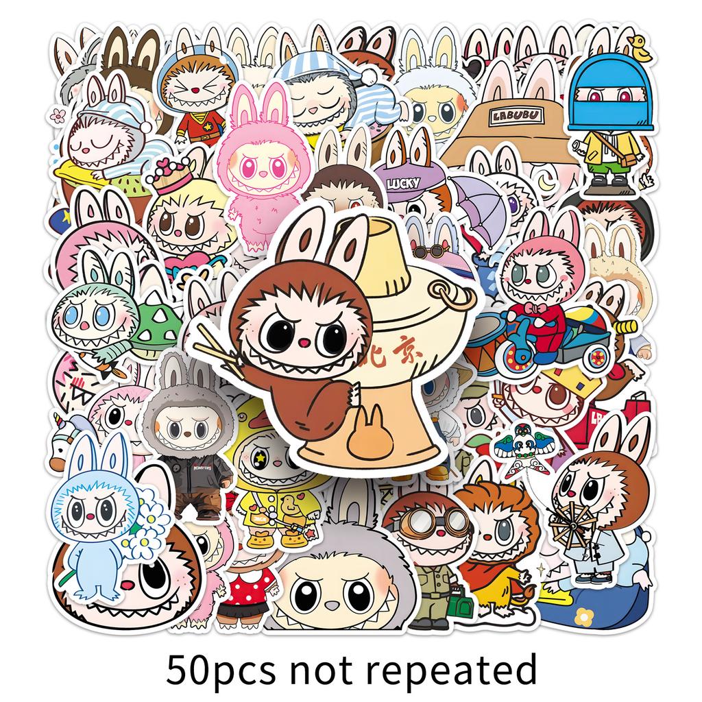 50pcs New Rab Graffiti Stickers Cartoon Trend Coldplay Decorative Mobile Phone Notebook Stickers