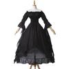 European and American Gorgeous Lace Flared Sleeve Dress Dress Vintage Gothic Dress Cosplay Ball Princess Dress