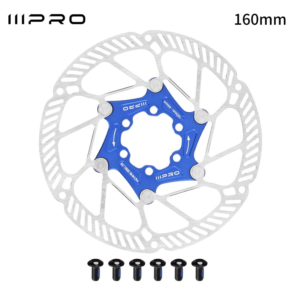 160mm 140mm Centerlock Brake Disc Floating 160mm 140mm 6 Screws Disc Rotor Cooled Lightweigh for Mtb Road Mountain Bike