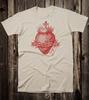 Vtg Style Goth Tee T Shirt Victorian Catholic Tattoo Jesus Sacred Heart
