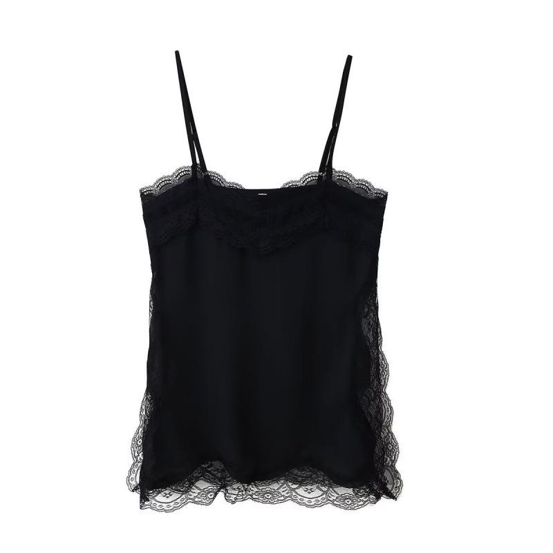 European & American Women's Lace Lingerie Style Casual Fashion Top