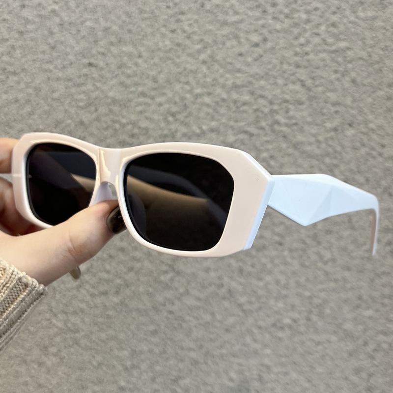 Square Sunglasses Fashion Unique Designer Men Women Cool Shade Outdoor Black White Frame Luxury Eyewear Uv400
