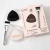 1 sada trojúhelníková černobílá houbička na make-up plochý štětec na make-up štětec na konturování mini houbička na prst nástroj na air cushion korektor