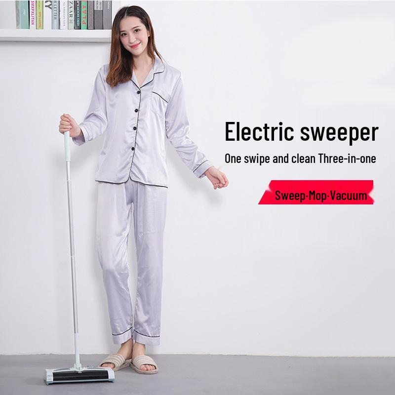 2-in-1 Electric Mop & Sweeper, Hands-Free Washing & Charging Set