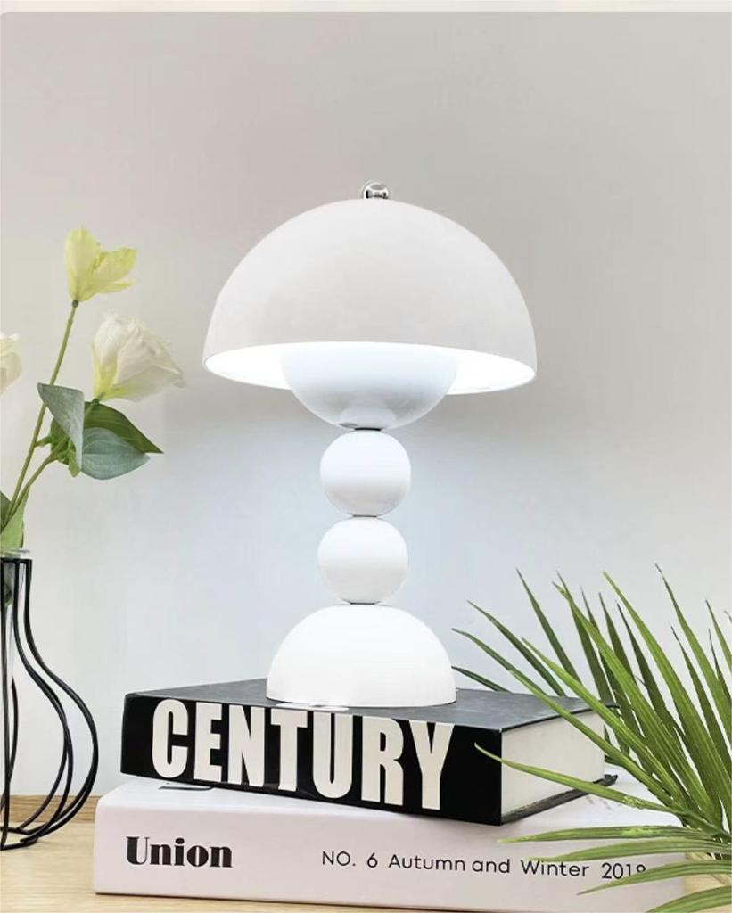 Table Lamp Mushroom Bud Atmosphere Night Light Nordic Style Retro Creative Living Room Bedroom Desk Decorative Light Girl Gift