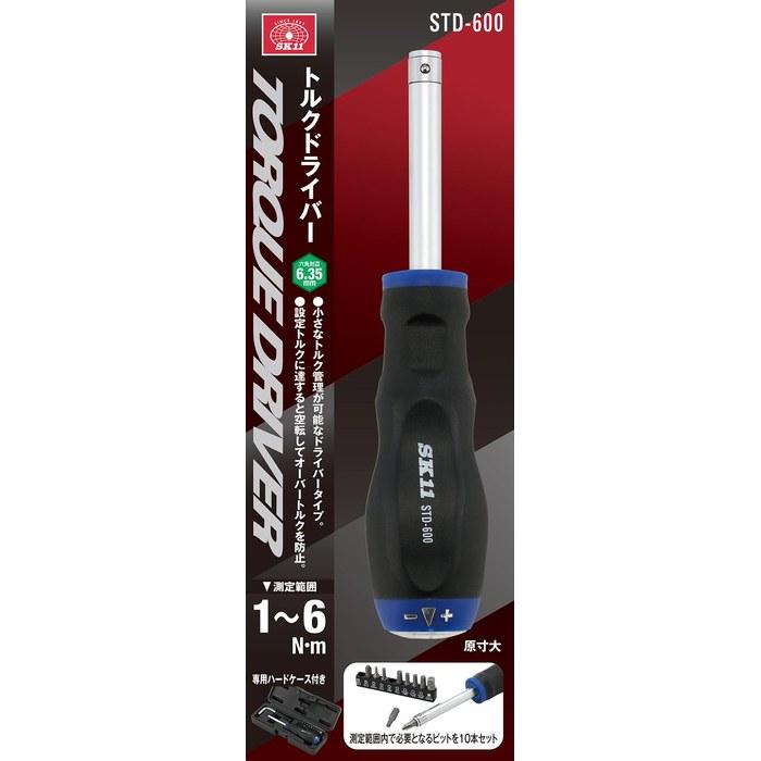 SK11 Torque Driver 1-6 N M STD-600 Silver/Black