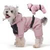 Dog Jacket Waterproof Winter Warm Coat Four Legs Dog Clothes Hooded Pet Jumpsuit Cotton Down Jackets Puppy Sweatshirt Clothing