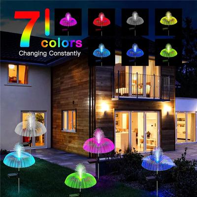 Solar LED Jellyfish Lights Outdoor Garden Solar Led Lawn Lamp 7Color Change Waterproof Yard Pathway Decor Solar Flowers Lamp