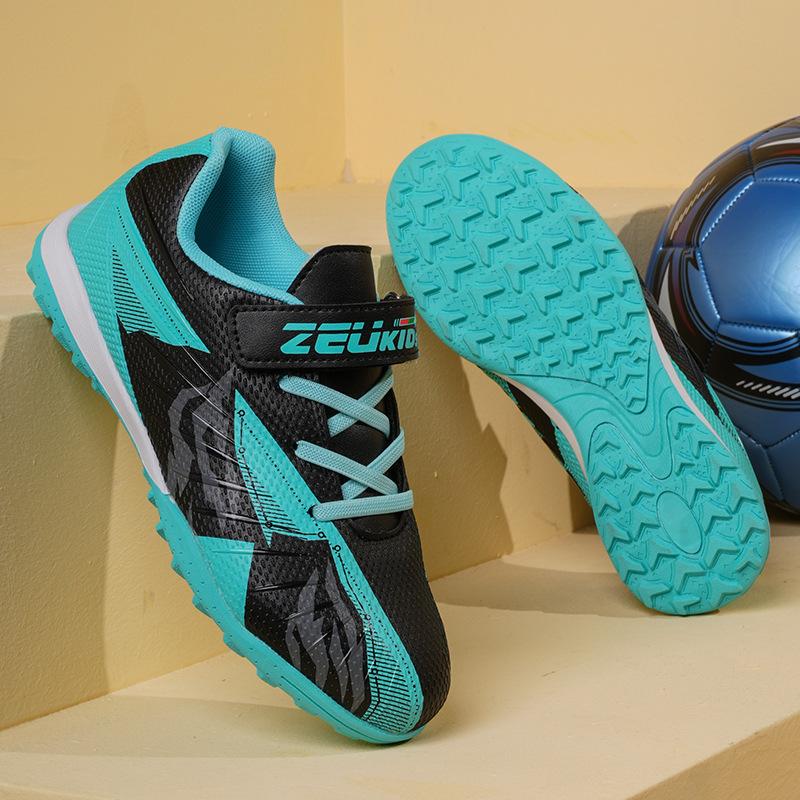2025 new Velcro football shoes men's low-top professional game TF broken nails indoor and outdoor training sports shoes 2025