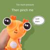 Funny Eyeball Burst Grass Worm Pinch Toy Big Eyeball Squeeze Toy Eye Popping Worm  Stress Relief