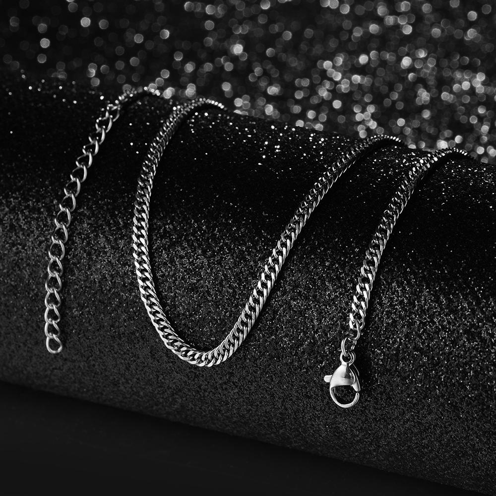 50cm Nuova Moda Catena in Acciaio Inossidabile 1,2-3mm Colore Argento Oro Rosa Collana Gioielli Placcatura Sottovuoto Accessori Choker Collare
