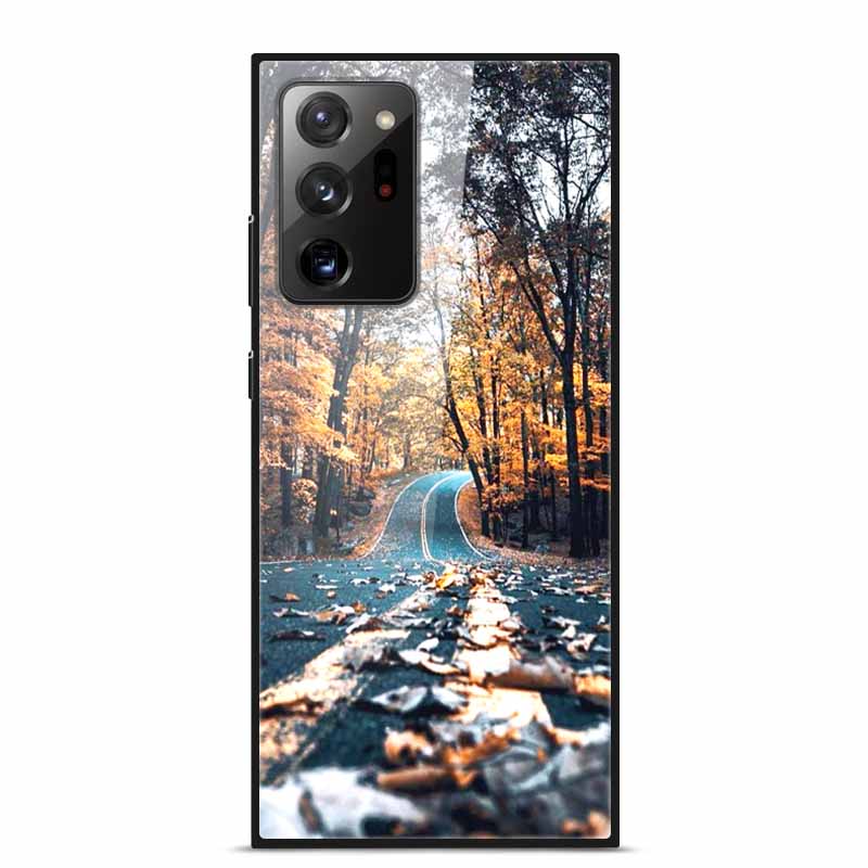 Glass Back Cover For Samsung Note 20 Ultra Case Tempered Glass Case For Samsung Galaxy S21 Ultra Case S 21 Note20 Ultra Funda