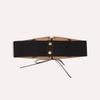 PU Leather Elastic Cummerbunds Adjustable Waist Corset Elegant Suede Wide Belt  Girl