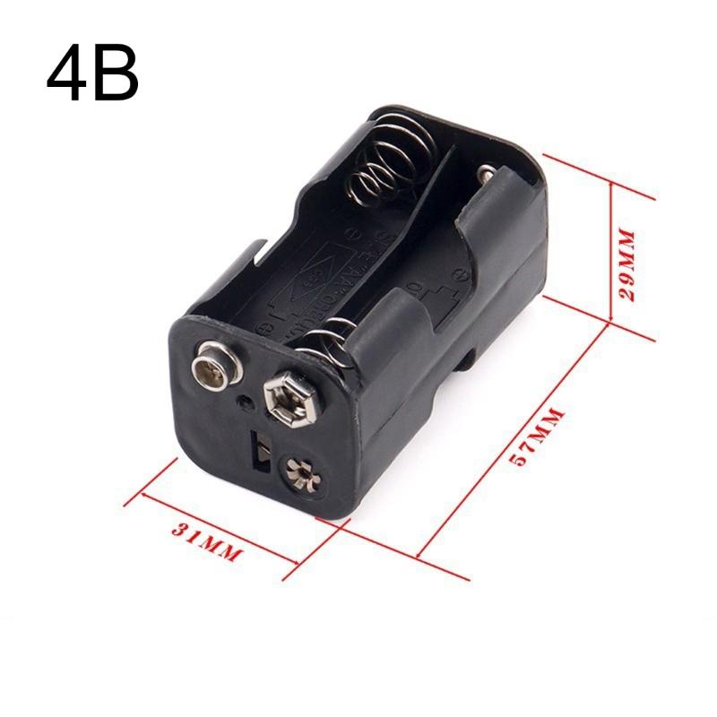 LR06 Size LR06 Battery Storage Box Case Holder Leads With 2/3/4/6/8 Slots Container Standard Batteries Charging Holder