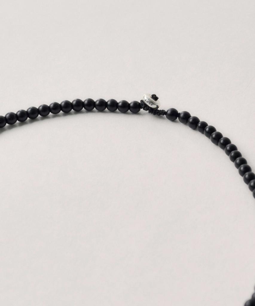 Kodo Bead Collar Necklace (Matt Black)