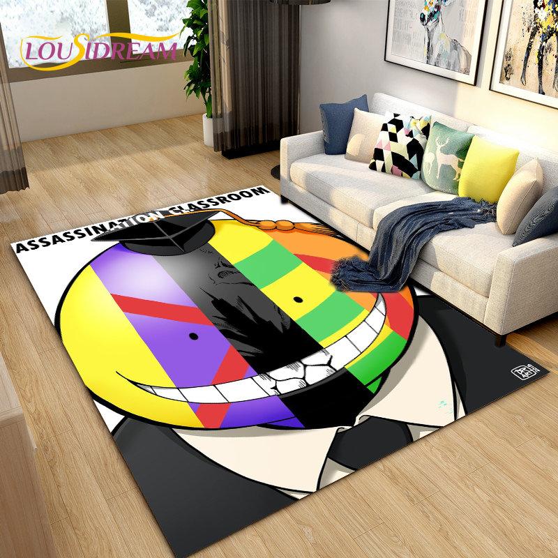 Assassination Classroom Octopus Teacher Area Rug,Carpet Rug for Living Room Bedroom Sofa Doormat Decoration, Non-slip Floor Mat