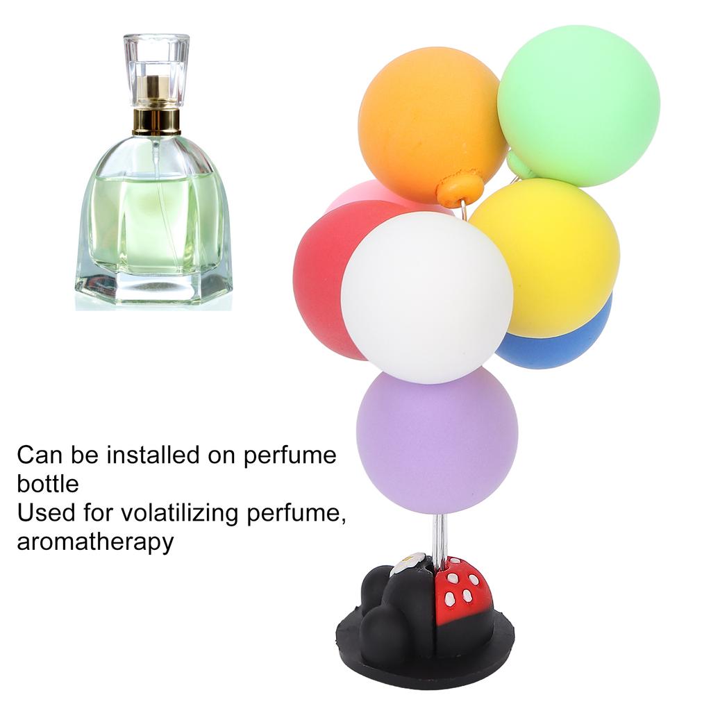 Aromatherapy Containment Bottle Volatile Cover Colorful Balloon Lovely Car Dashboard Decoration