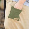 Canvas Pet Snack Bag Portable Hands-Free Vintage Coating Waterproof Dog Treat Pouch with Self-Closing Opening for Puppy Training or Outdoor Use