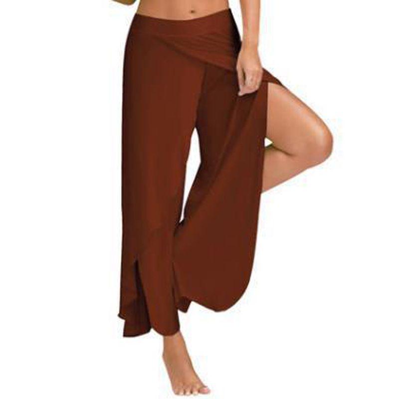 Women's Summer Casual Wide Leg Pants In Premium Quality Solid Color Design