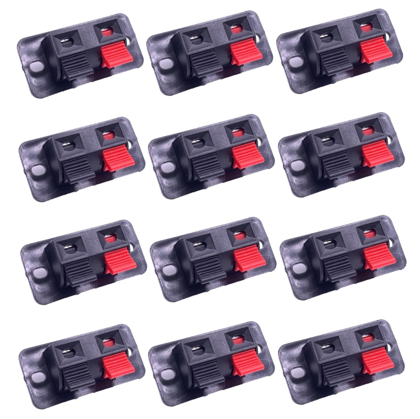 

speaker 2 set of for audio Push-type terminals, positions, 12, DIY, black/red