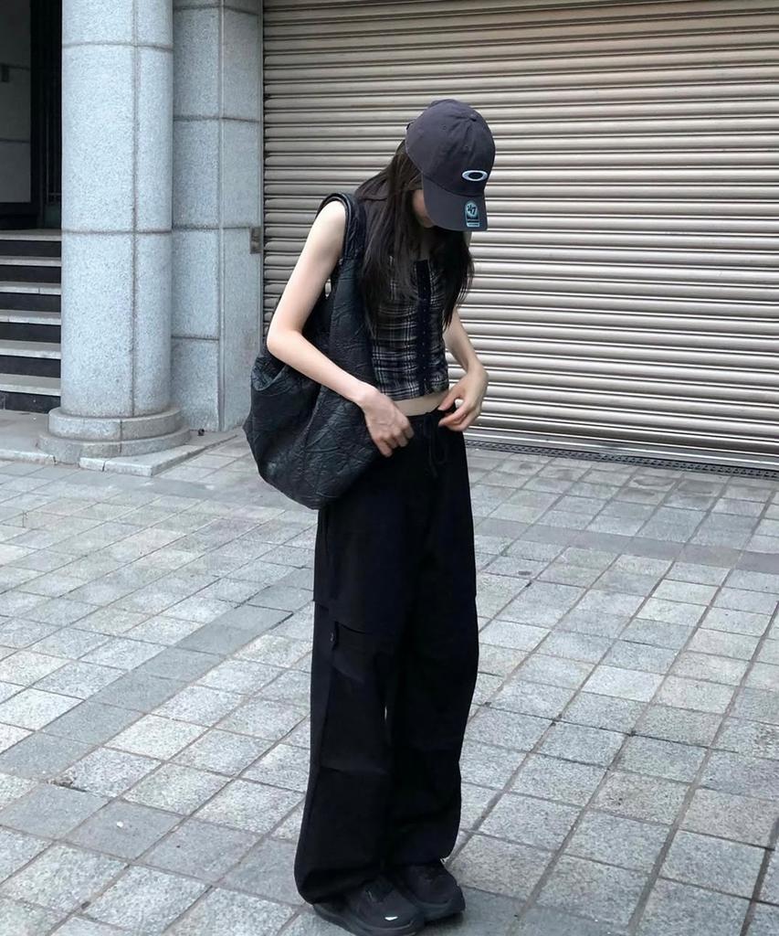 Inegi Organic Slit String Pants (Black)