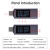 DC4-30V Voltmeter Amperemeter Type-C Tester Digital Display Strøm Spenningstester Effekt Elektrisk Energi Kapasitet Timing 6-i-1 Tester