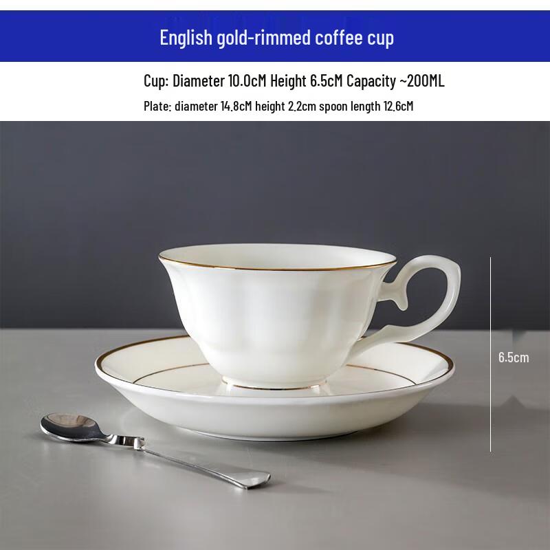 HANDUNYOU European Style Ceramic Coffee Cup with Spoon