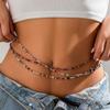 3pcs Sexy Bohemia Waist Chain Retro Belly Beads Elastic Body Jewelry Bohemia Bikini Summer Y2k Accessories Baya Africain Ventre