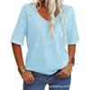 2026 Summer New Women's Short-Sleeve V-Neck T-Shirt Top