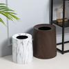Light Luxury Lidless Hidden Garbage Bag Classification Conical Wastebasket Bedroom Bathroom Wood Grain Trash Can