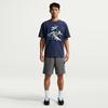 Nike Sportswear T Shirts Men's Dark Navy Blue Crew Neck Moderate