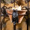 Gothic Bat Sculpture Decoration Exquisite Animal Flowerpot Decoration Bat Pendant  Halloween Gift