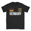 Mens Germany German Flag Deutschland Eagle T Shirts  Cotton Tops Fashion Short Sleeve Crew Neck Tees 4XL 5XL TShirt