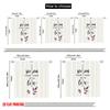 2pcs 2D Flat Printing Window Curtains Season Everything With Love 100% Polyester Without Electricity Festive Holiday Perfect for