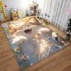 Cute Fluffy Cat Carpet with Playful Design and Bright Colors Suitable for use as an anti-slip for living room bedroom sofas
