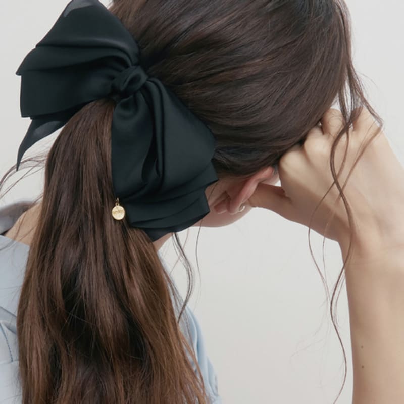 

SOSOO Silk Chiffon Handmade Hairpin black