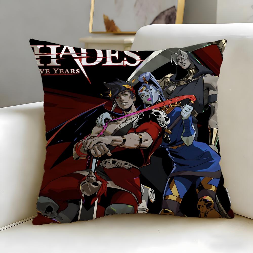 Popular Game Hades Cushion Cover Soft EasyWash Pillow Case Versatile for Couch Bed Travel and Office