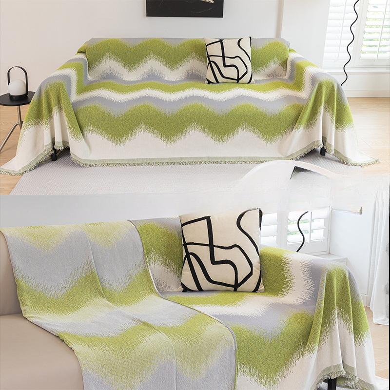 

Полотенце для дивана, полное покрытие, ткань Ins синель, четыре сезона, универсальный чехол для дивана, чехол для дивана с защитой от царапин, чехол для дивана, полотенце 180*130cm зелёный